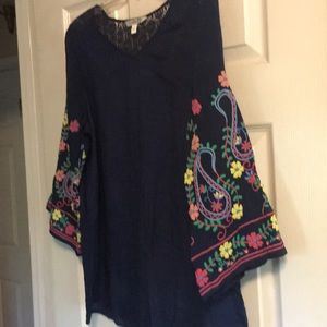 💋Counterparts navy top